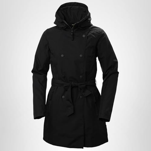 Helly Hansen Women's Welsey II Trench Insulated Waterproof Breathable Jacket, 990 Black, Small