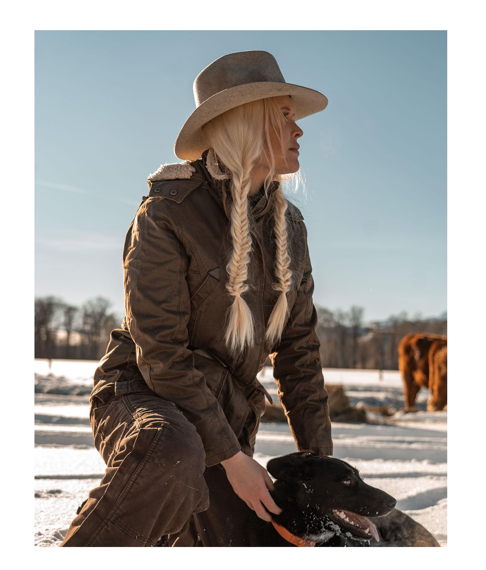 OUTBACK TRADING Women's 2864 Woodbury Vintage Canyonland Outdoor Casual Water Resistant Jacket with Removable Hood, Brown, 3X