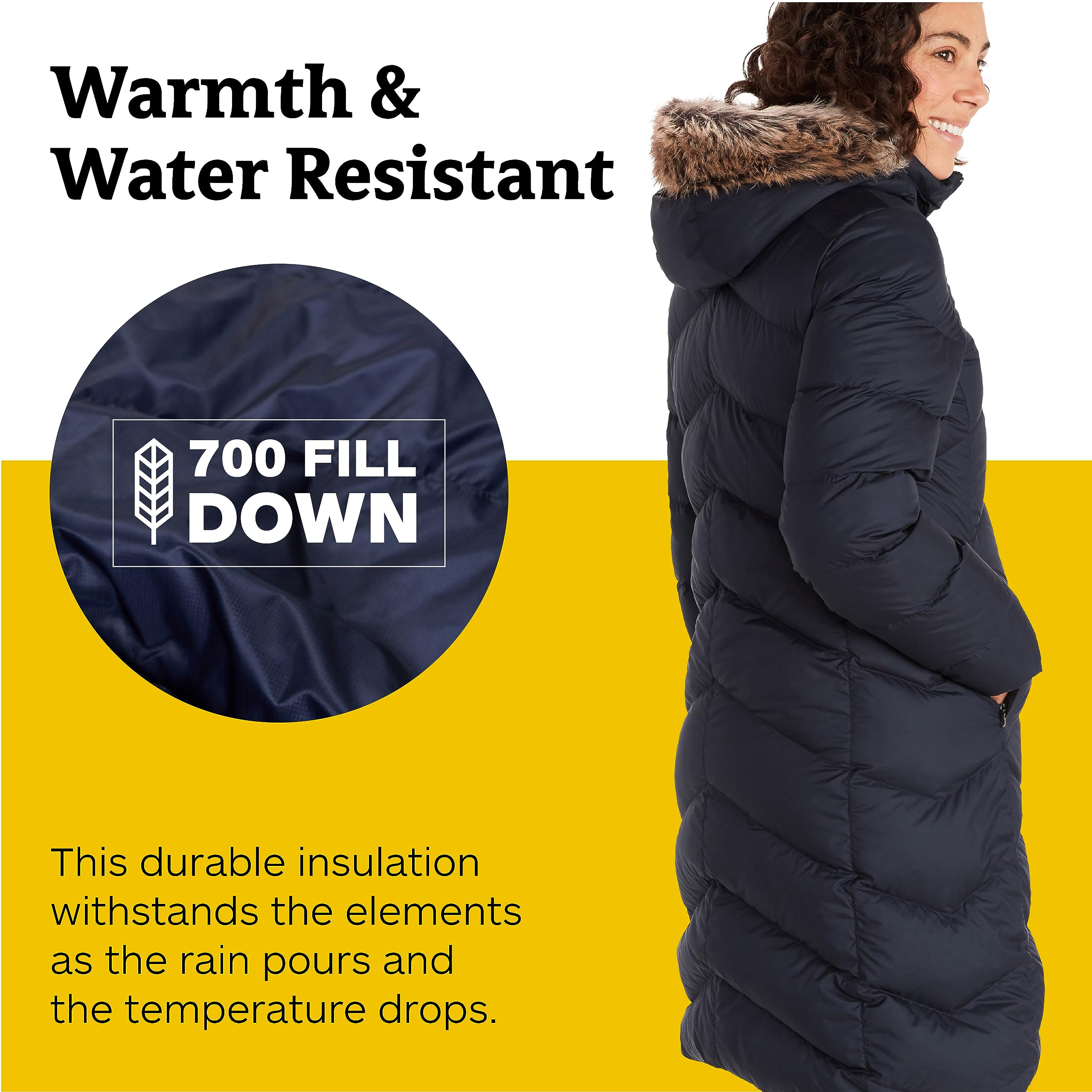 MARMOT Women's Montreaux Coat Parka for Women and Winter, Insulated and Water-Resistant, Midnight Navy, X-Large